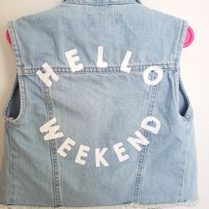 Hello weekend Jean vest